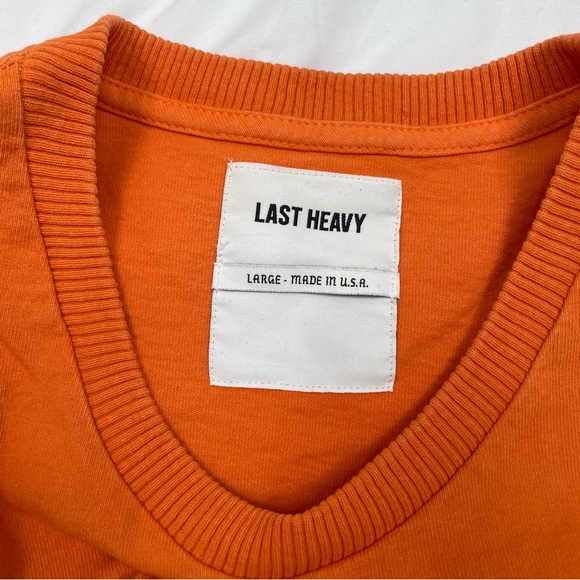 Last Heavy Orange Pocket Tee size L - Picture 3 of 4